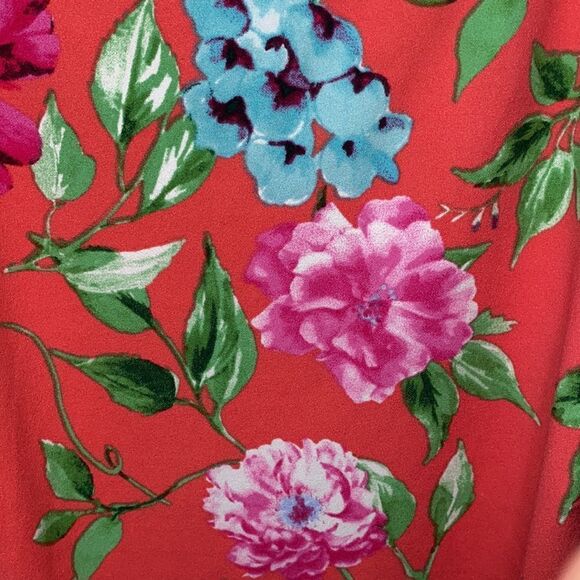 Jessica Howard Floral Shift Dress 3/4 Flutter Bell Sleeve Size 20W - Picture 6 of 11